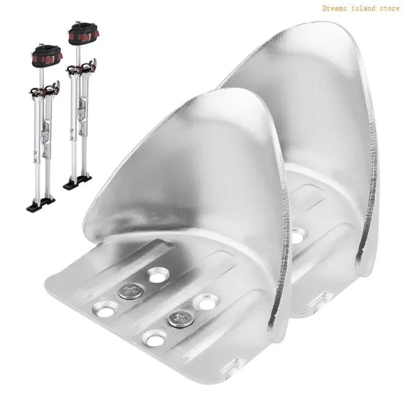 2PCS ตัวยึดส้นเท้าโลหะปรับได้พร้อมอุปกรณ์เสริมสำหรับการก่อสร้างที่ปลอดภัย HX6C