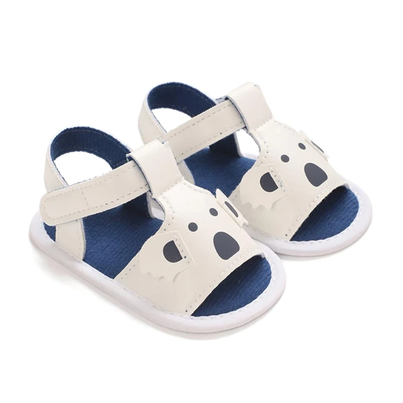 Sandalias antideslizantes de dibujos animados para bebés, zapatos de suela suave, transpirables, zapatillas de playa para exteriores, primeros pasos