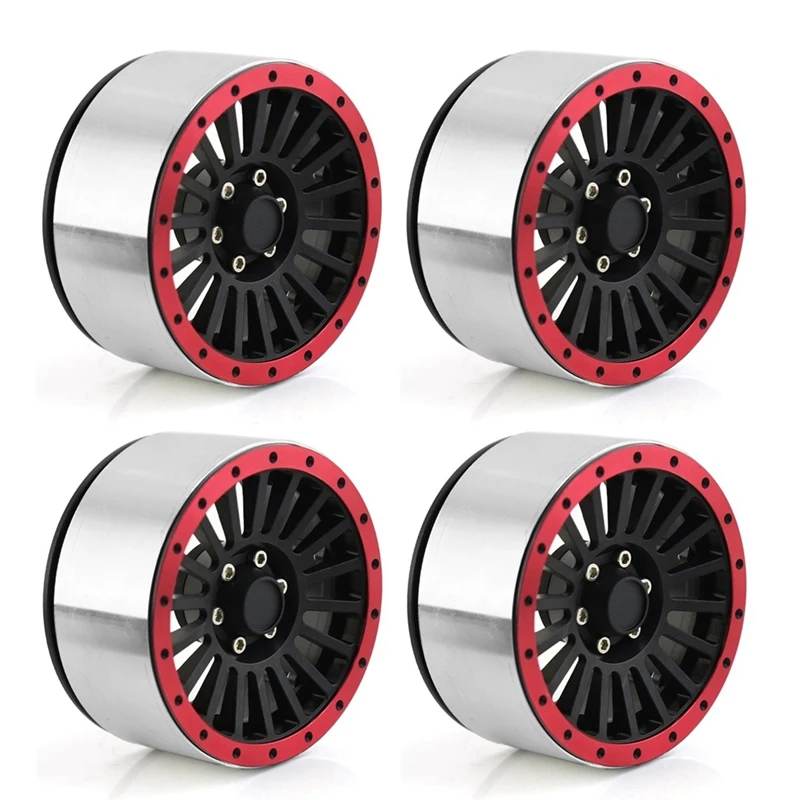 

4Pcs 2.6 Inch Metal Beadlock Wheel Rim Hub For 1/8 1/10 RC Crawler Car Axial SCX10 Wraith RR10 Capra TRAXXAS TRX4