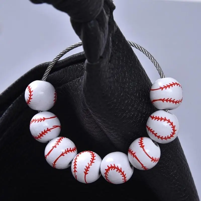 Baseball -geformtes Sport anheizt Accessoire attraktive Baseballbeutel Verzierung Elegante Tasche Hanging Ornament für Partys – Detail 4