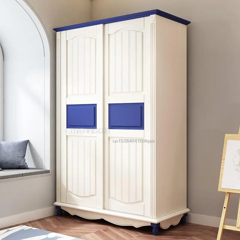 Schiebetür Schrank Haushalt Schlafzimmer Moderne Minimalistischen Kleidung Schrank Massivholz Jungen Und Mädchen Mochte kinder Möbel