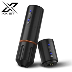 XNET-máquina de tatuaje inalámbrica profesional Tornado, pluma rotativa, motores sin núcleo, carrera de 4,0mm, batería de 2000mAh para artistas del tatuaje