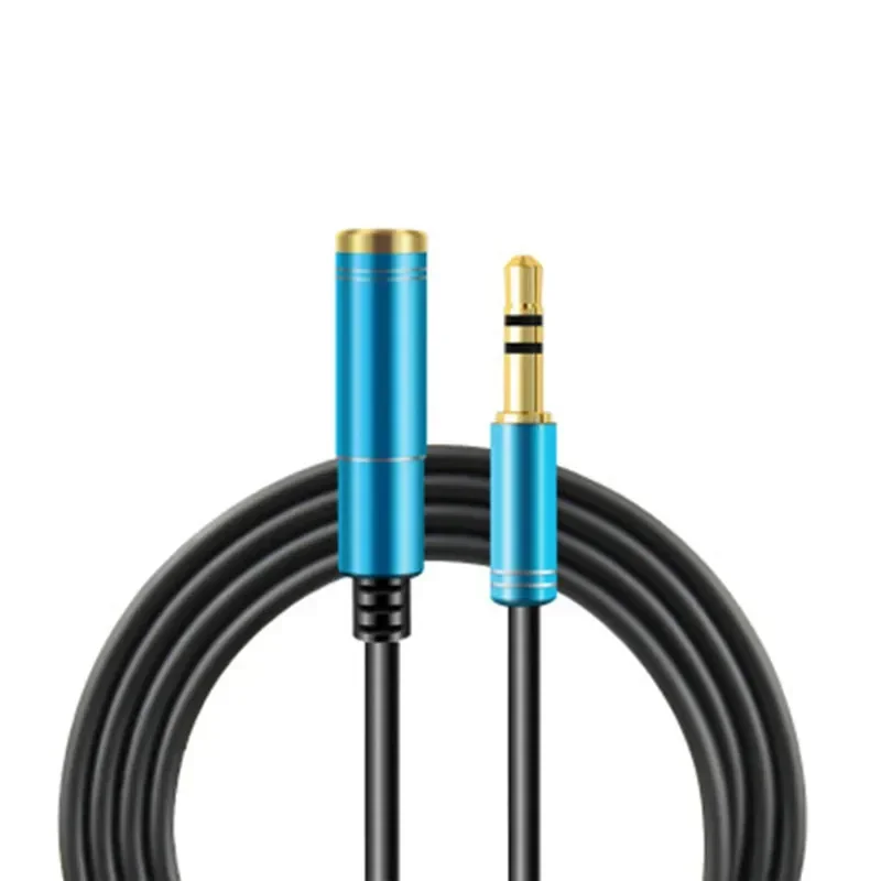 3.5mm przedłużacz Audio Jack 3.5 słuchawek męskich do żeńskich Cabo dla Huawei P20 lite Xiaomi głośnik Stereo 1M 1.5M 2M 3M 5 M