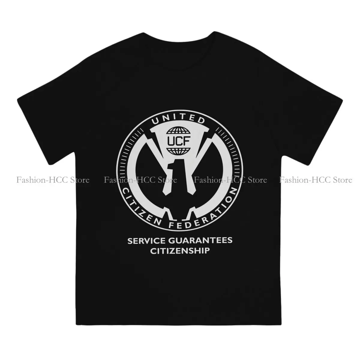 United Citizen Federation Round Collar TShirt Starship Troopers Original Polyester T Shirt Men Clothes Individuality