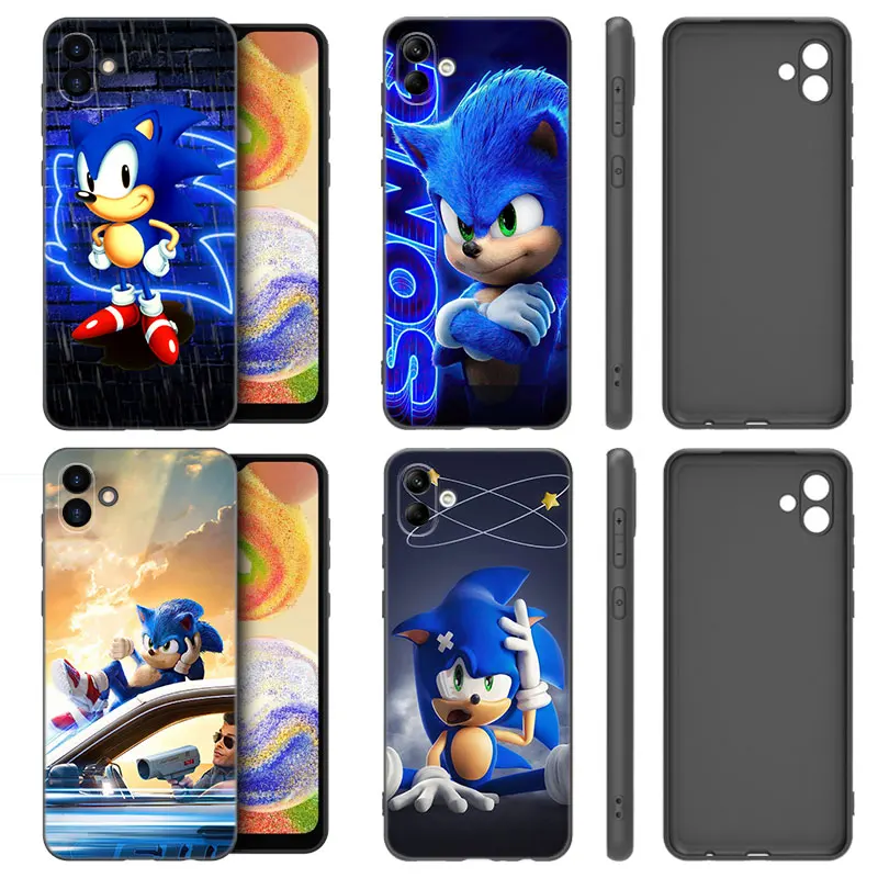Черный чехол для телефона SonicS H-Hedgehog для Samsung Galaxy A01 A03 Core A04 E A02 A05 A10 A20 A21 A30 A50 S A6 A8 Plus A7 2018