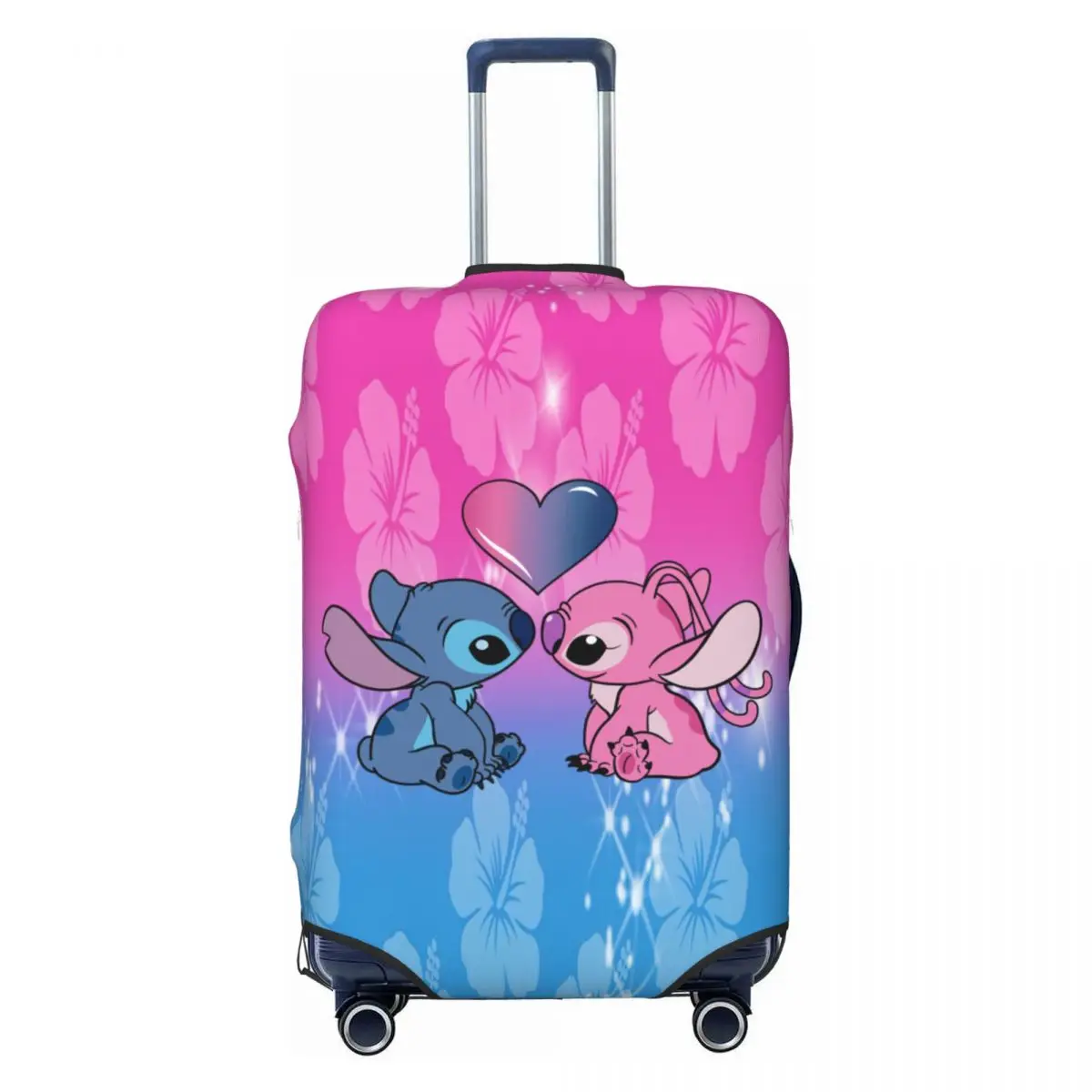 

Custom Stitch And Angel Love Luggage Cover Fashion Suitcase Protector Covers Suit For 18-32 inch