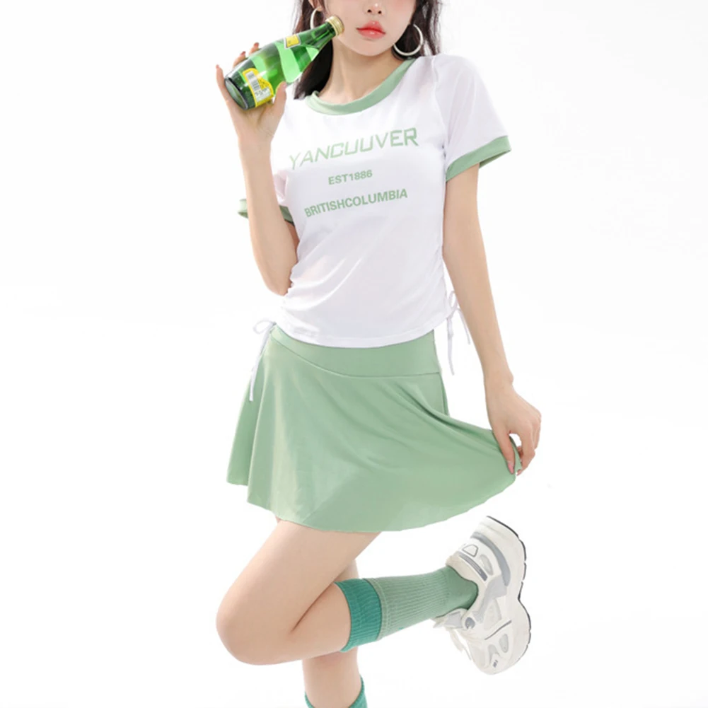 

Black Hot Spring Swimsuit Casual Beachwear For Women Swimsuit Female Swimwear Light Green Color New Arrival Swim