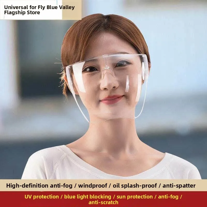 

Женская маска для лица на ветровое стекло автомобиля, водонепроницаемая, от брызг масла, пылезащитная, для езды на велосипеде