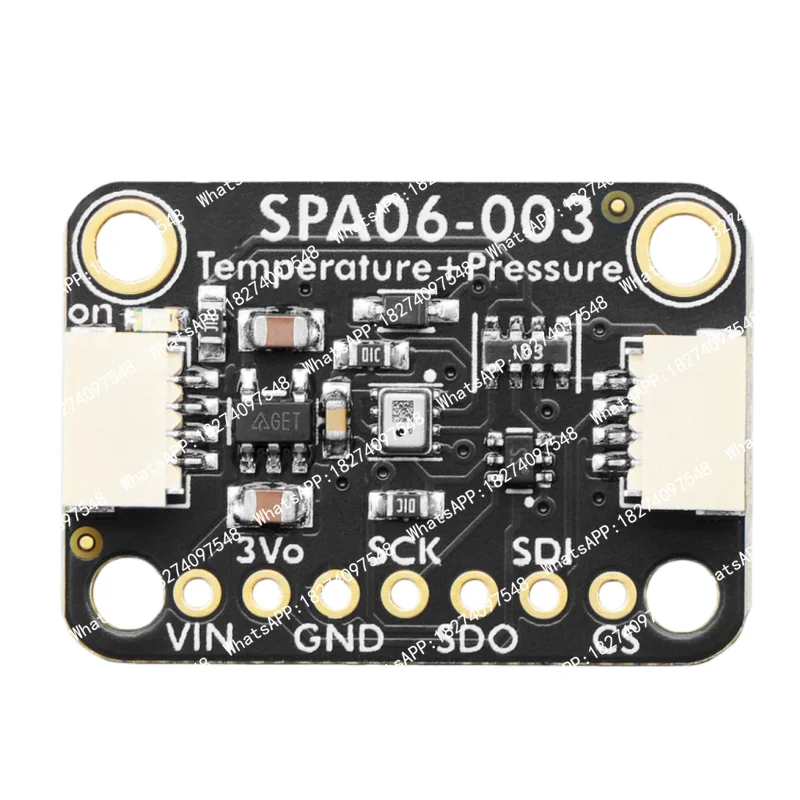 SPA06-003 High Precision Temperature + Pressure Sensor module can measure 300 to 1100 hectopascals via I2C interface - STEMMA QT
