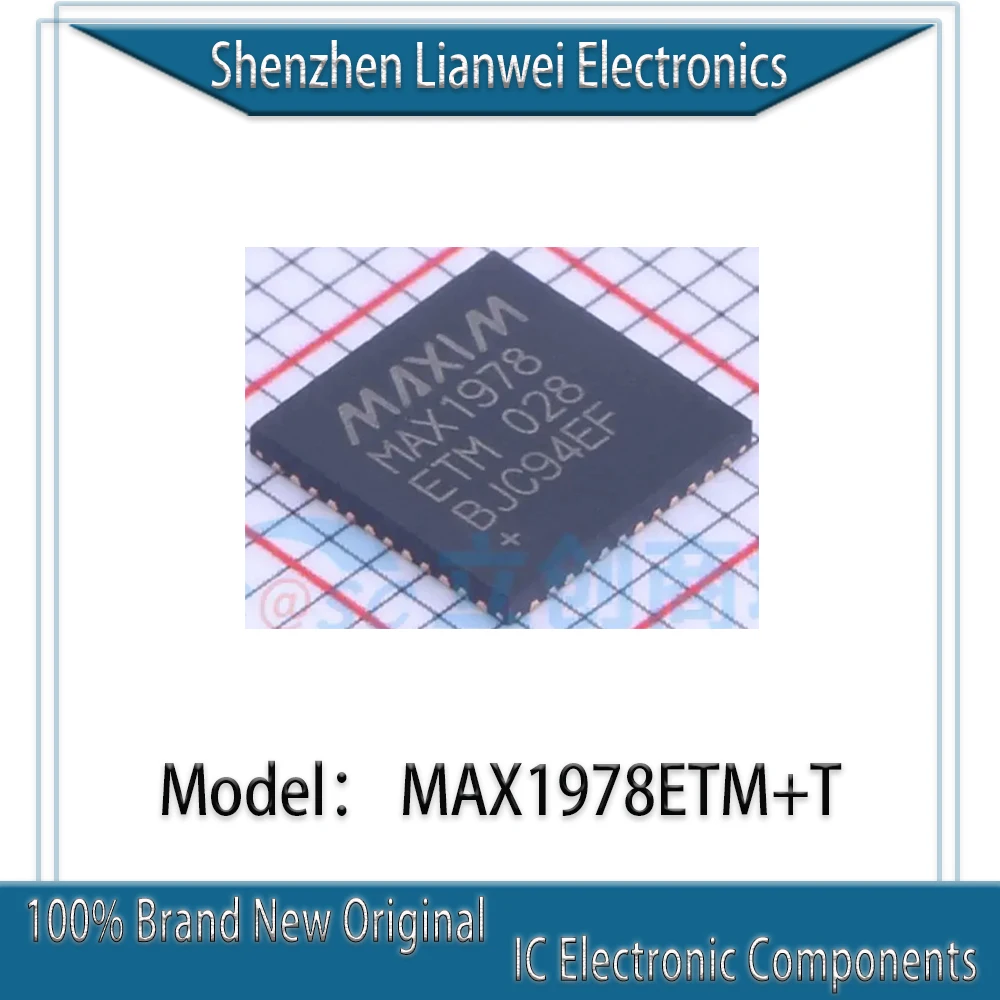 

100% New Original MAX1978 MAX1978ETM+T MAX1978ETM IC Chipset TQFN-48