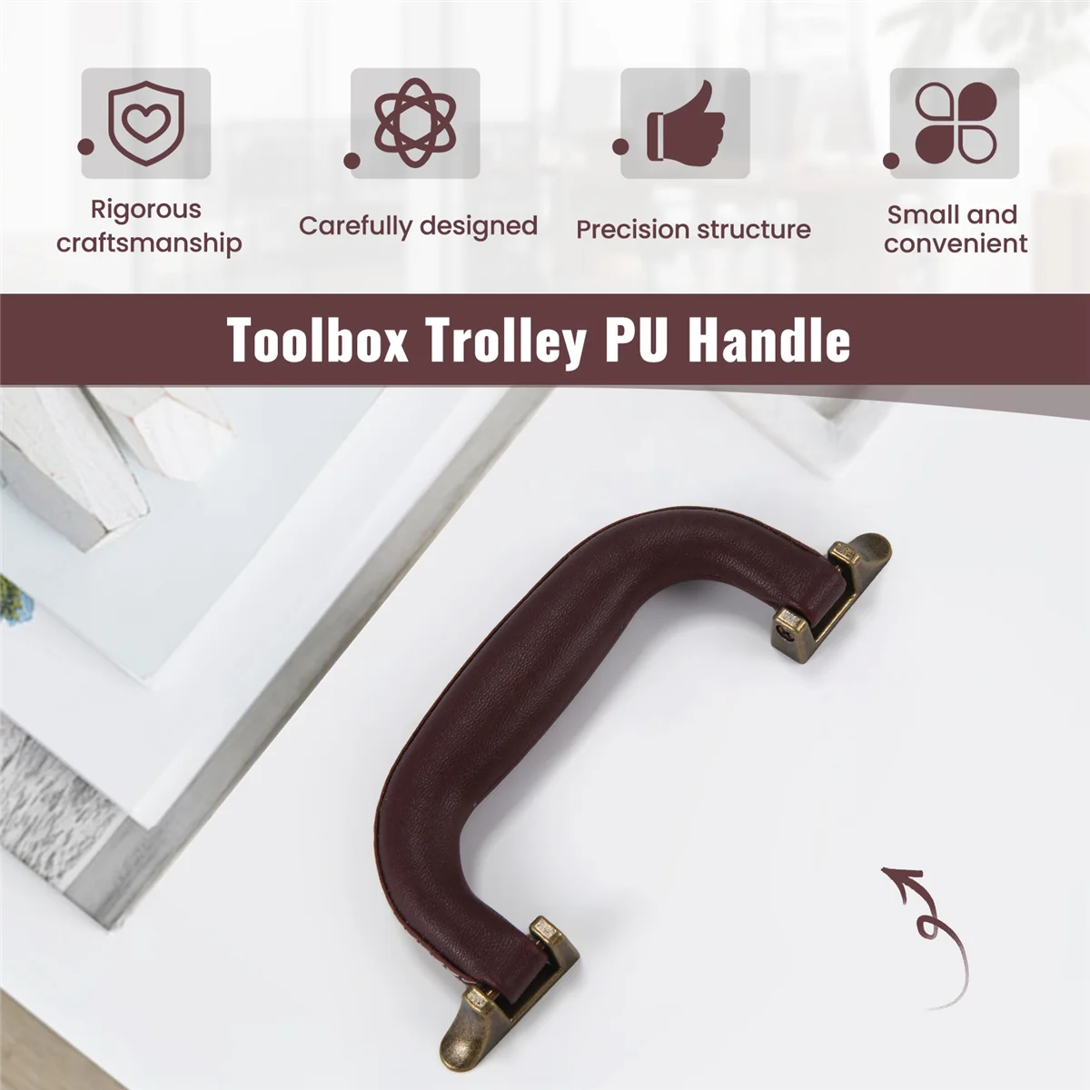 Y67A براون الجلود الغيتار صندوق الآلات الموسيقية الأمتعة الأدوات حقيبة تروللي بعجلات مقبض