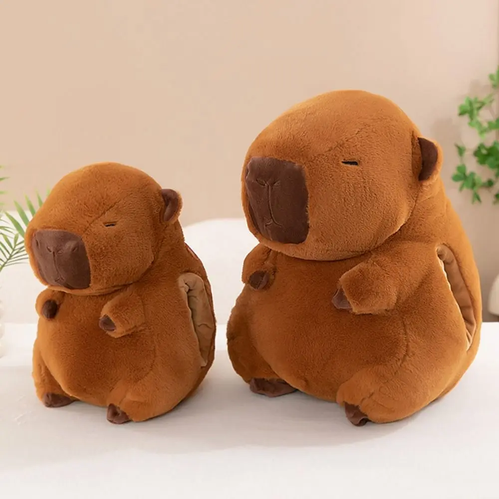 Soft Capybara Hand Warmer Pillow Cartoon Funny Capybara Plush Hand Warmer Cute PP Cotton Capybara Plush Stuffed Doll