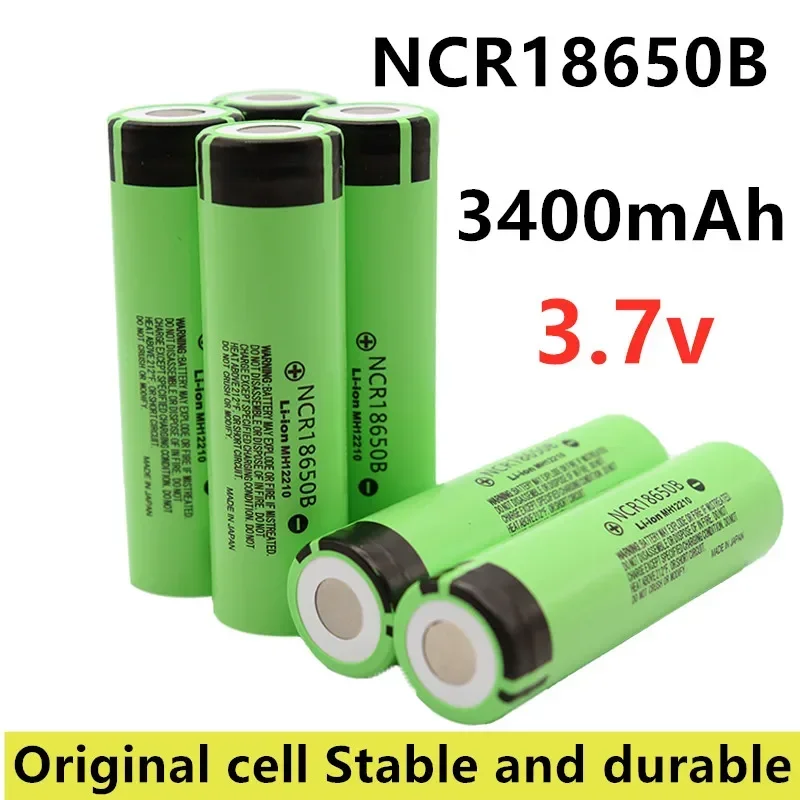 2021 New Original NCR18650B 3.7V 3400 mAh 18650 Lithium Rechargeable Battery for Flashlight Batteries