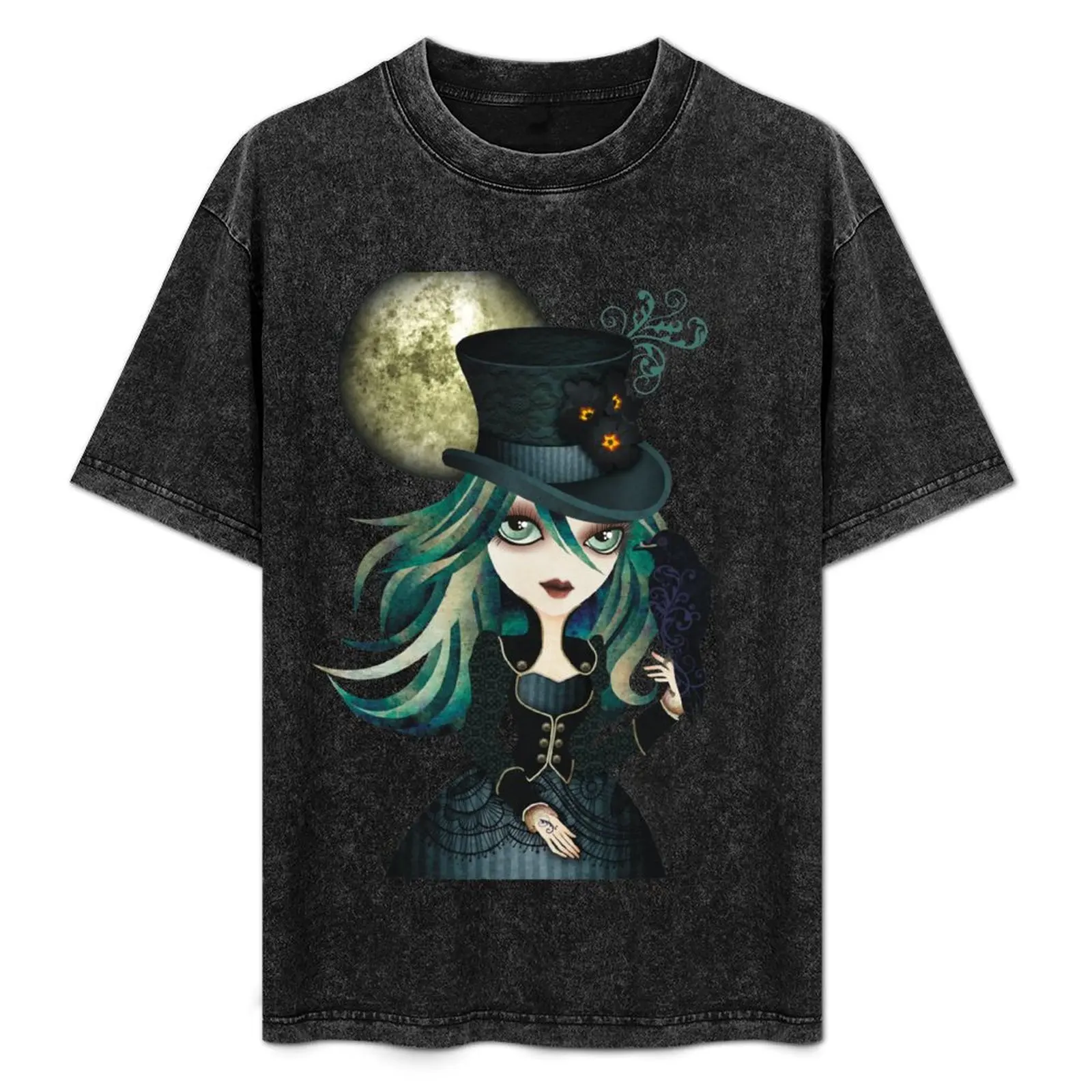 Raven's Moon T-Shirt Big and Tall Casual T-Shirt