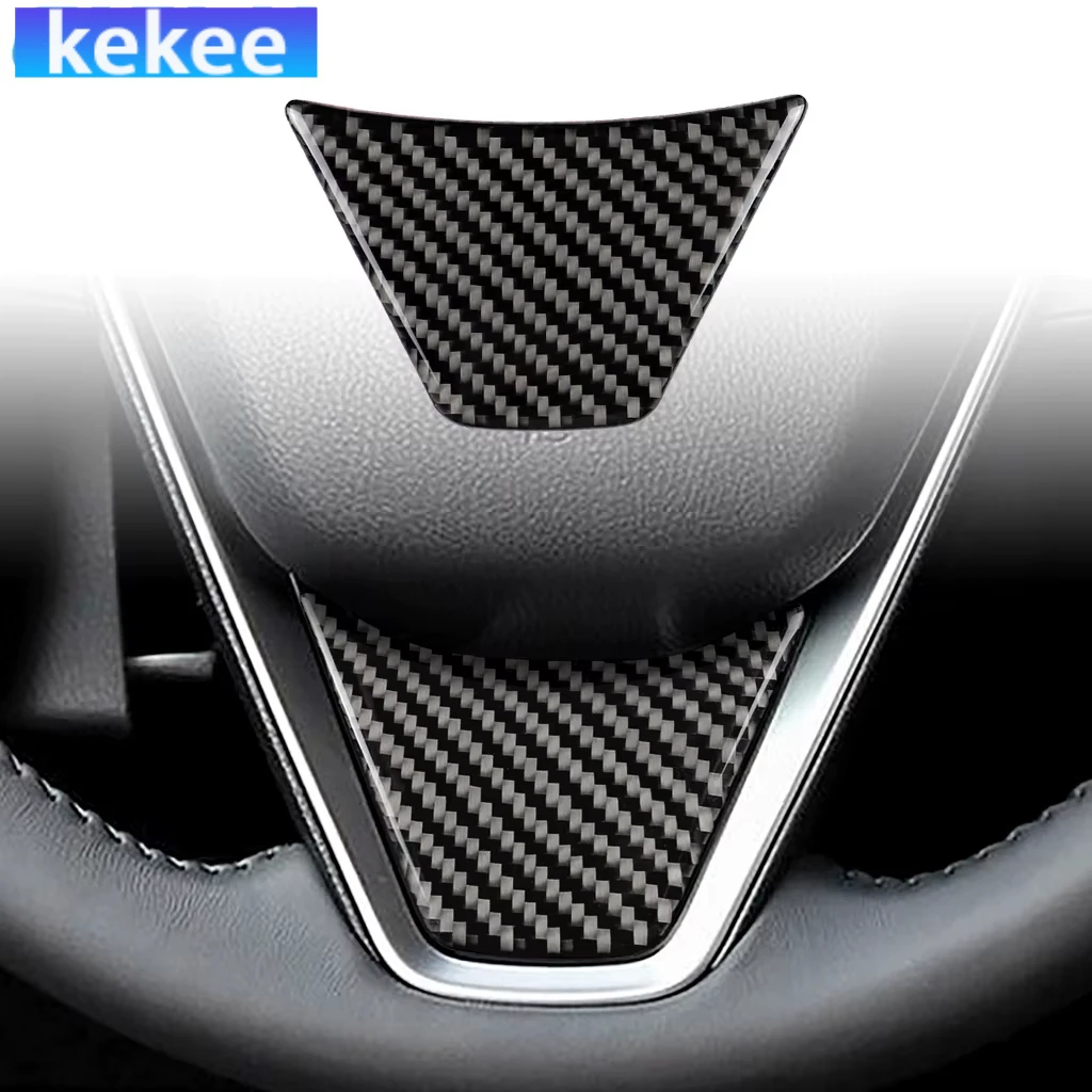 

For Toyota Camry XV70 8th 2018-2019 Carbon Fiber Driver Steering Decorative Panel Interior Car Accessories Cover Tuning Stickers