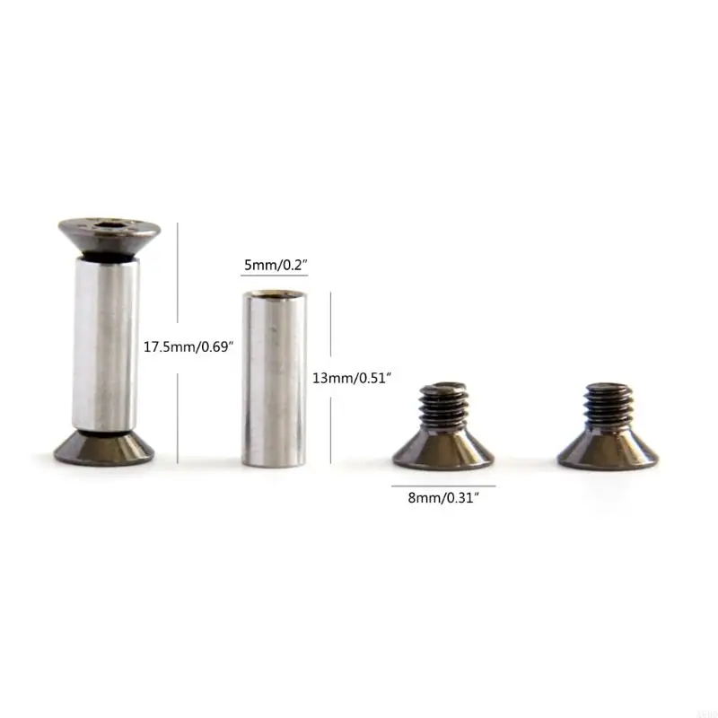 A6HD 10 Uds YFS tornillos cabeza hexagonal plana cuchillo remaches tornillos fijación tuerca