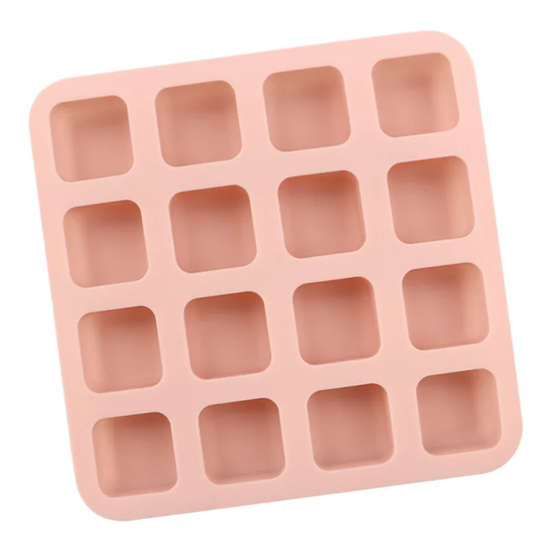 16Cavity Square Cake Baking Silicone Mold Jelly Chocolate Truffles Brownie Pudding Molds Soap Making Mould Cake Decorating Tools