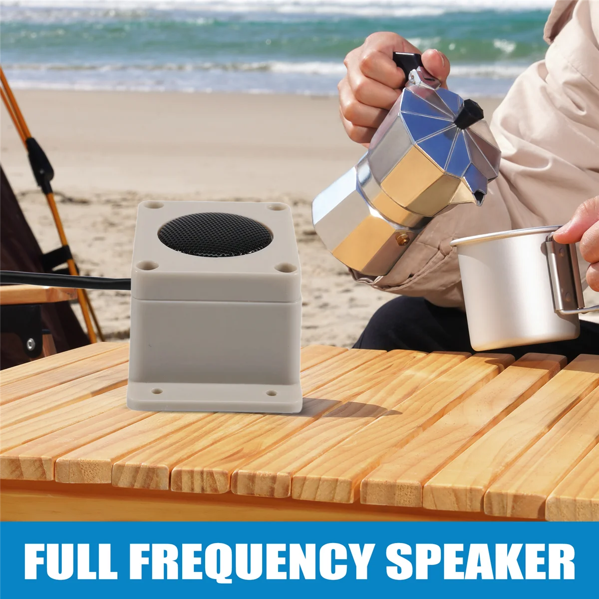 Microphone Speaker Device for Security Camera Outdoor Waterproof for IP Camera Audio Recording Two Way Radio Interphone