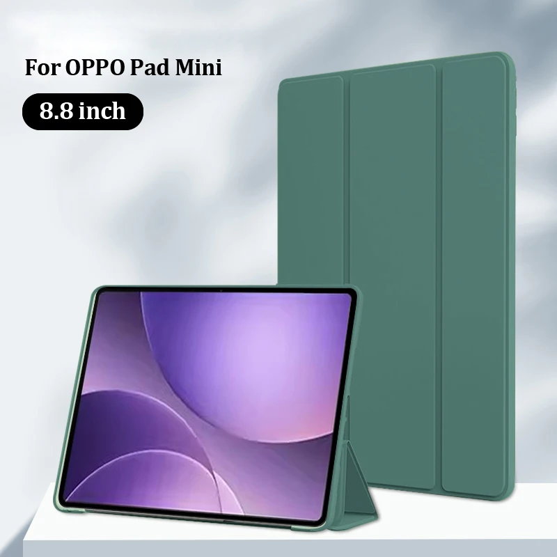 

Чехол для OPPO Pad Mini 8,8 дюйма OPD2515, трехсекционный, мягкий, из ТПУ, с подставкой, для планшета, чехол-накладка для Funda OPPO Pad Mini 2026