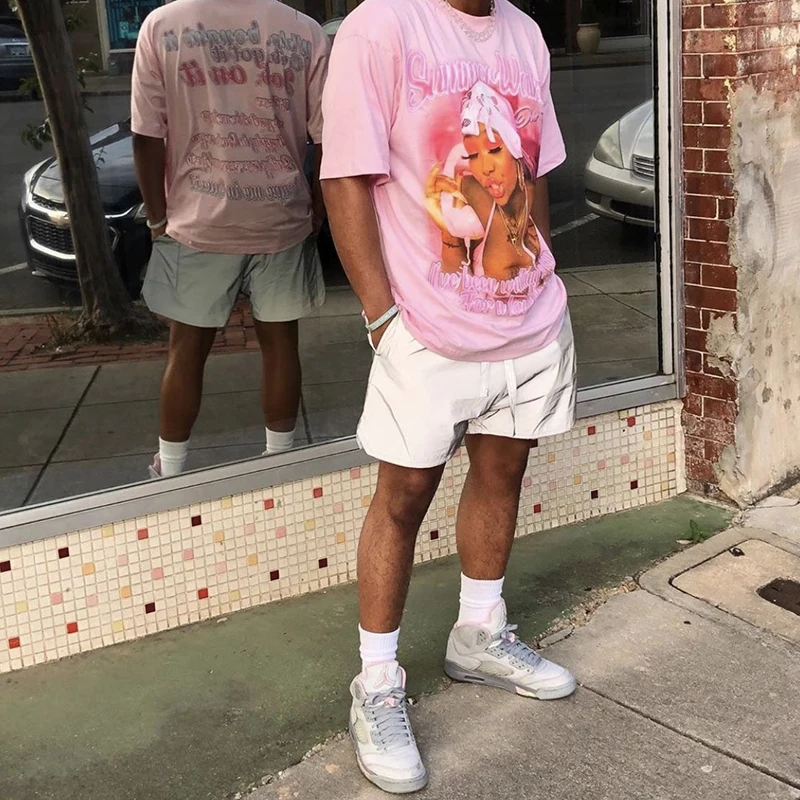 

Mrino New round Ne fiti ort Sve T-irt High Street Sle Youthful Faion Cactus Ja Brand Stand Fit Tee