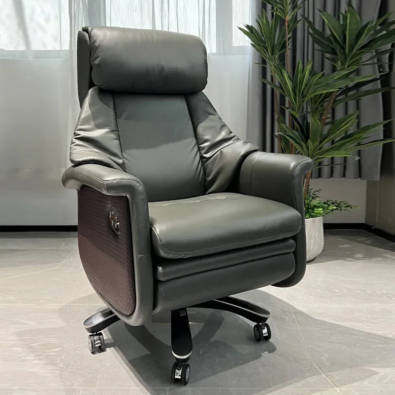 Luxury, electric, executive chair, voice, smart, massage chair, genuine leather, boss
