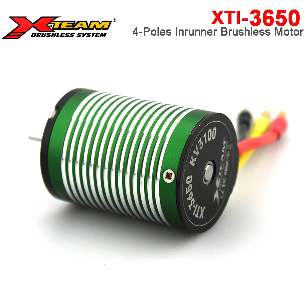 X-Team 3650 Étanche Brushless Motor4-Poles In18-pour 1/10Trial Sur Route Bumosquito Drift 400-600mm Bateau