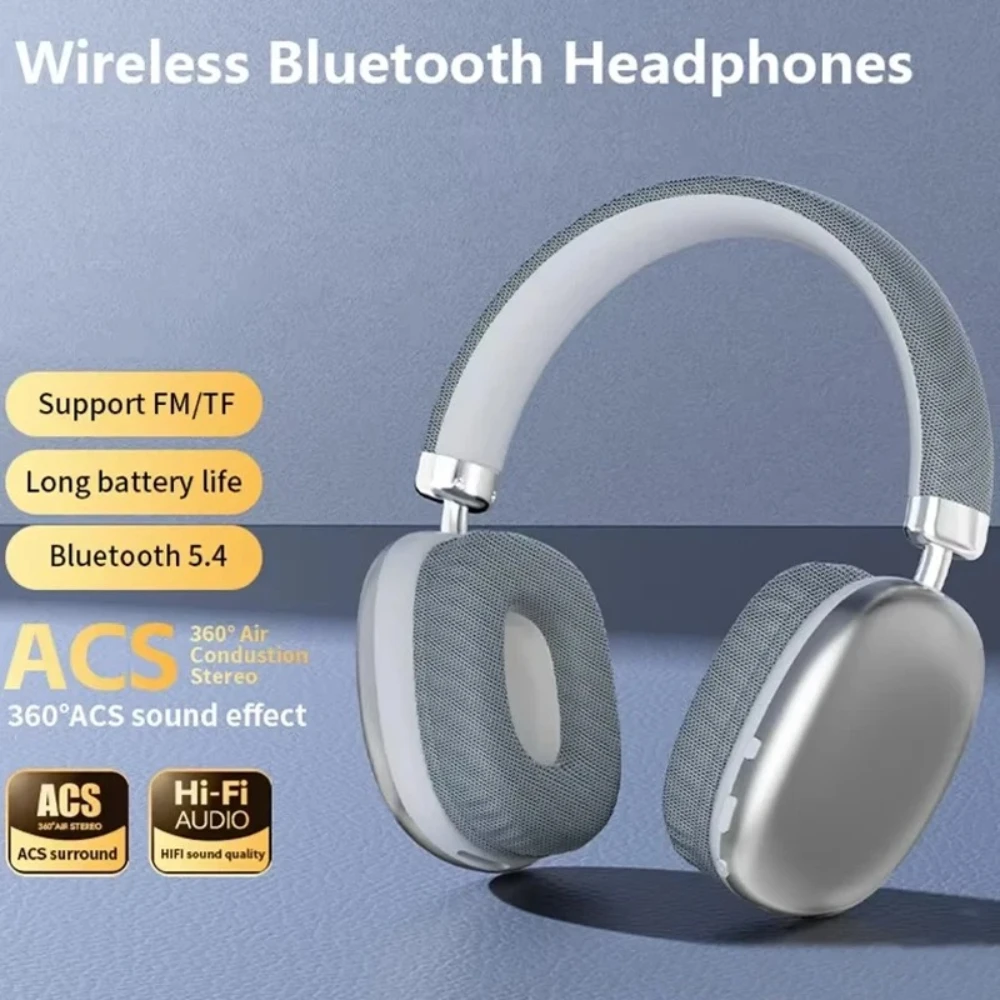 NEW Air Max Bluetooth Earphone Over ear Wireless Headset stereo surround gaming Headphone For Apple Iphone Xiaomi Phone