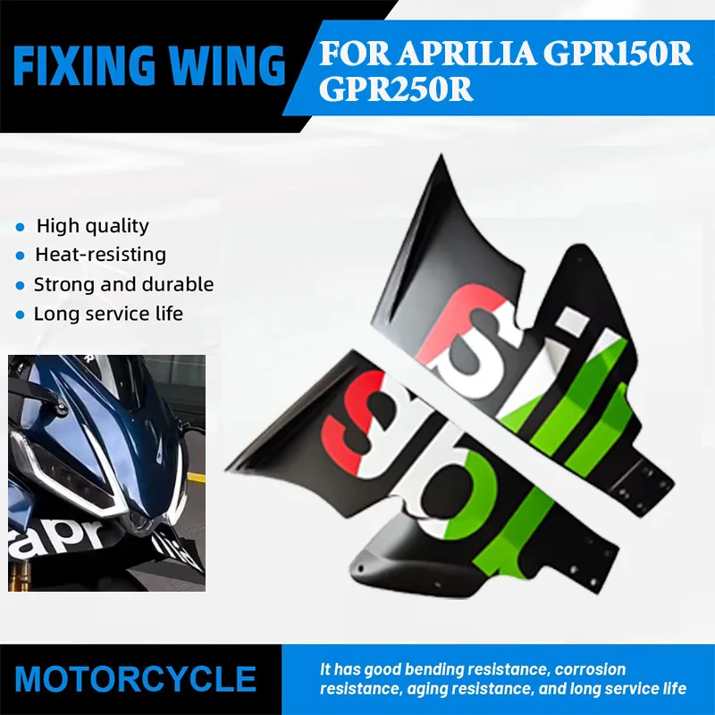 

For APRILIA GPR150R GPR250R Motorcycle High Quality ABS Front Aerodynamic Wing Fixed Wing Side Winglet Wing Spoiler Fairing