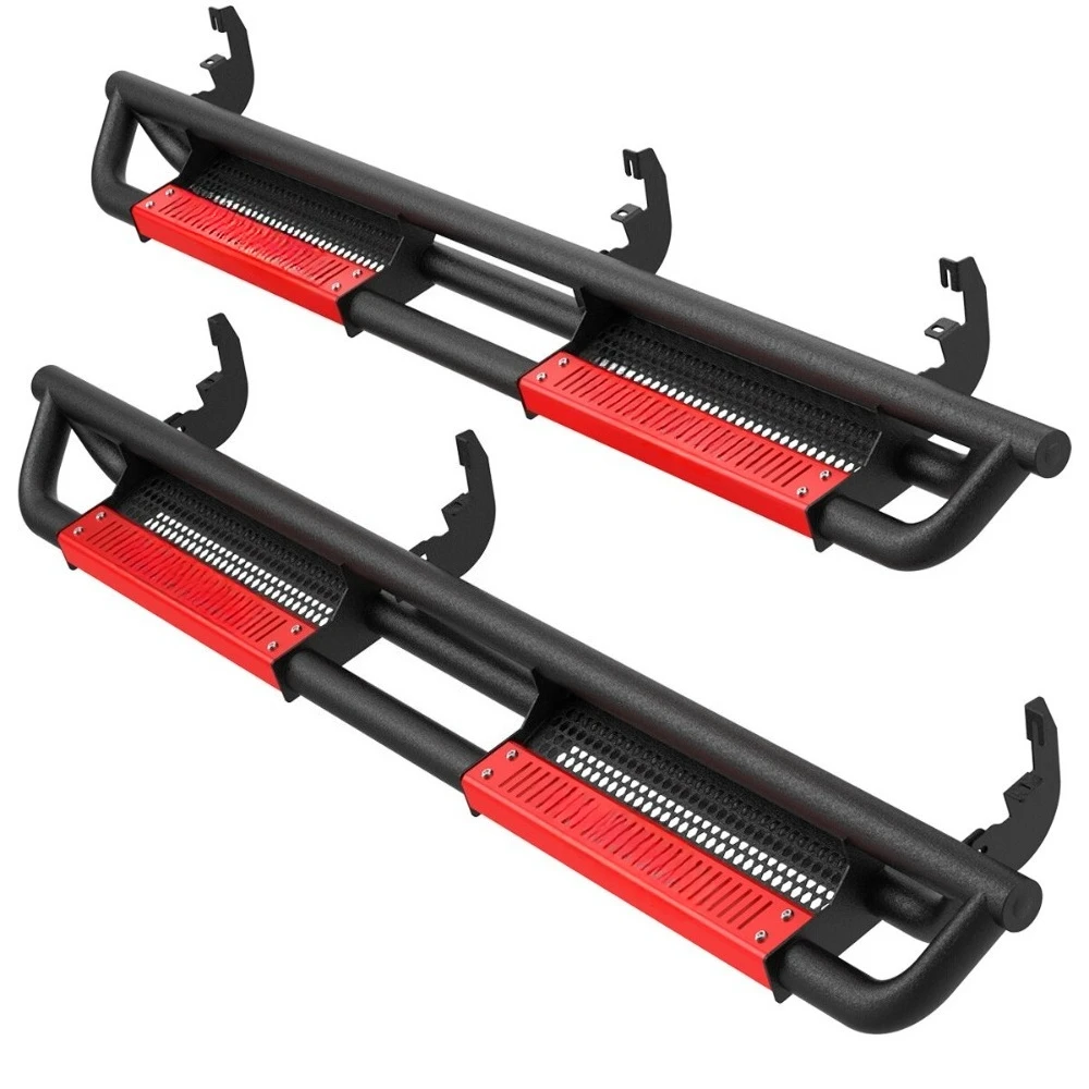 

Подножки 6 дюймов для Chevrolet Colorado/GMC Canyon Crew Cab 2015-2026, красные