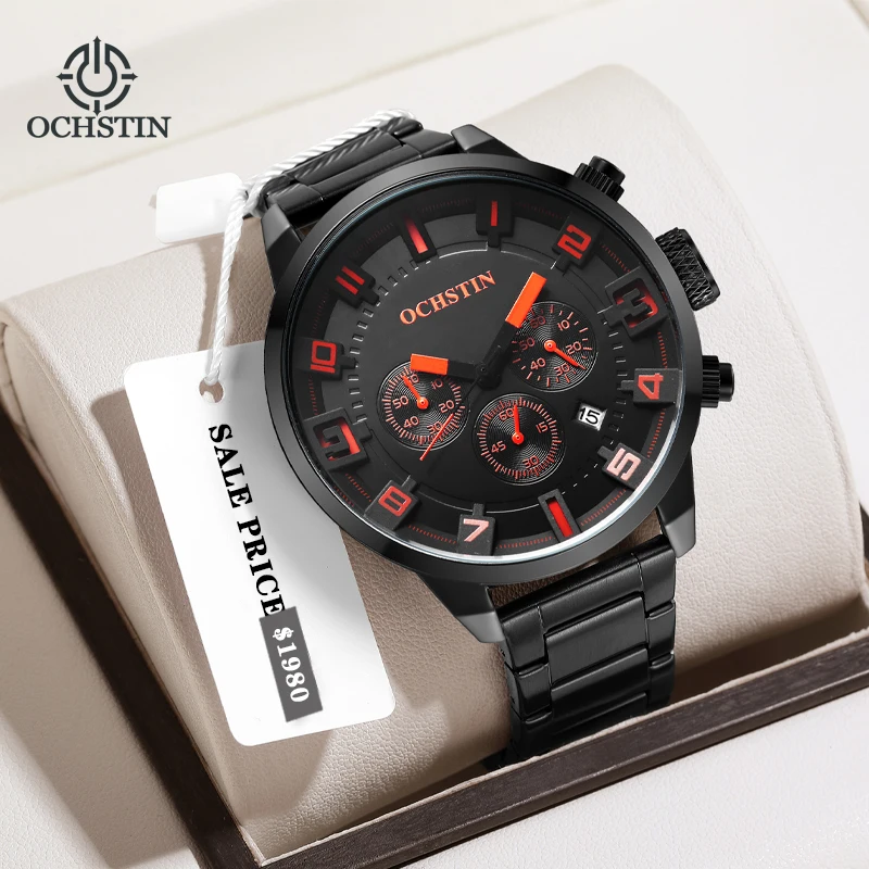 OCHSTIN Legend Series multifunctional quartz core hot models 2024 personalized simple men's quartz watches men's watches