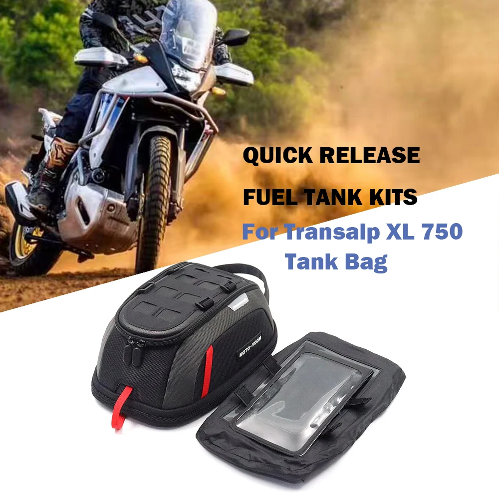 

New Motorcycle Fuel Tank Bag For XL750 Transalp XL 750 Front Tankbag Waterproof Quick Release Fuel Tank kits Transalp XL 750