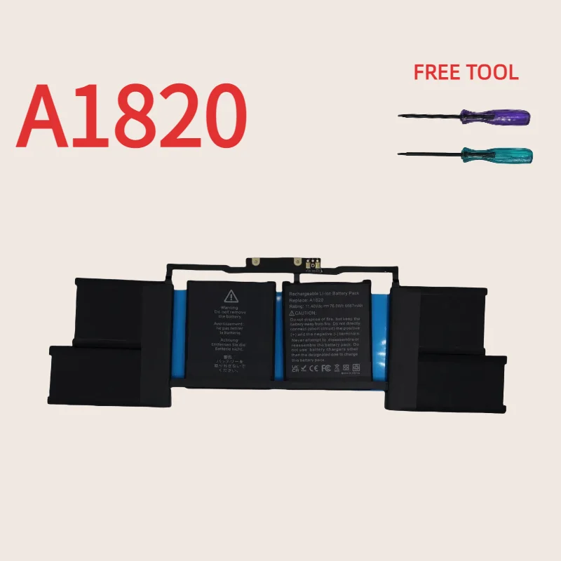 

A1820 Laptop Battery for Apple MacBook Pro 15" A1707 2016-2017 With Free Tools
