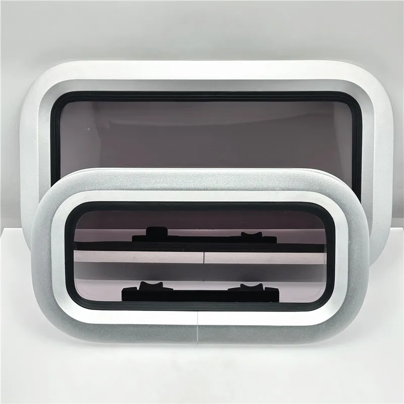 Rectangle Deck Hatch Boat Window Anodized Aluminum Frame Acrylic Glass Porthole Window for Marine