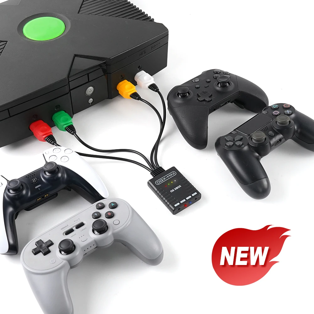 TicKnot Wireless Controller OGX MINI BlueRetro Adapter für Original Xbox-Konsole zu Xbox One S/ Xbox Series X | S / Xbox Elite S2