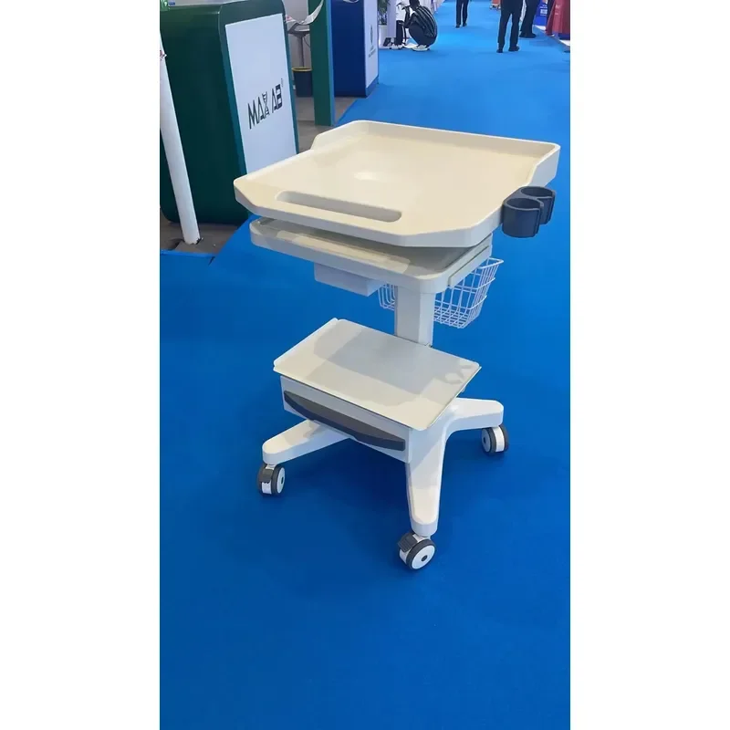 Hospital Medical Equipment Trolley Multifunctional Stainless Steel Cart for Clinic Ward Utility Storage Movable Stand with