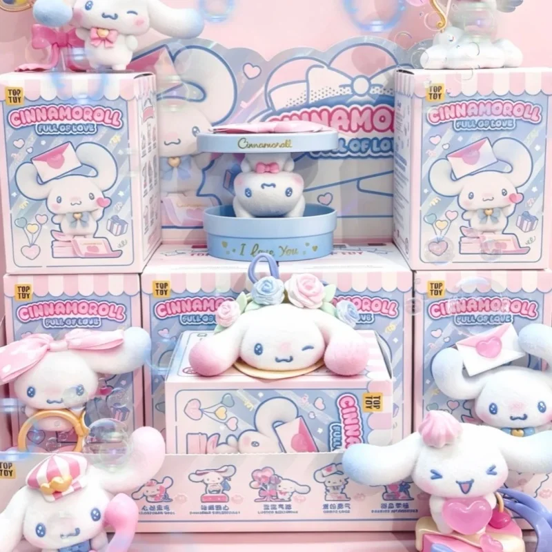 Original TOPTOY Cinnamoroll Full Of Love Serie Blindbox Niedliche Desktop-Dekoration Sammlerstück Trendiges Spielzeug Figur Geburtstagsgeschenke