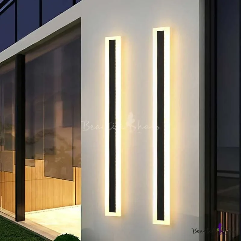 2026 Outdoor Wall Light 30-240cm Long Strip Wall Mounted IP65 Waterproof up and Down Garden LED Wall Lamp Lights in Outside