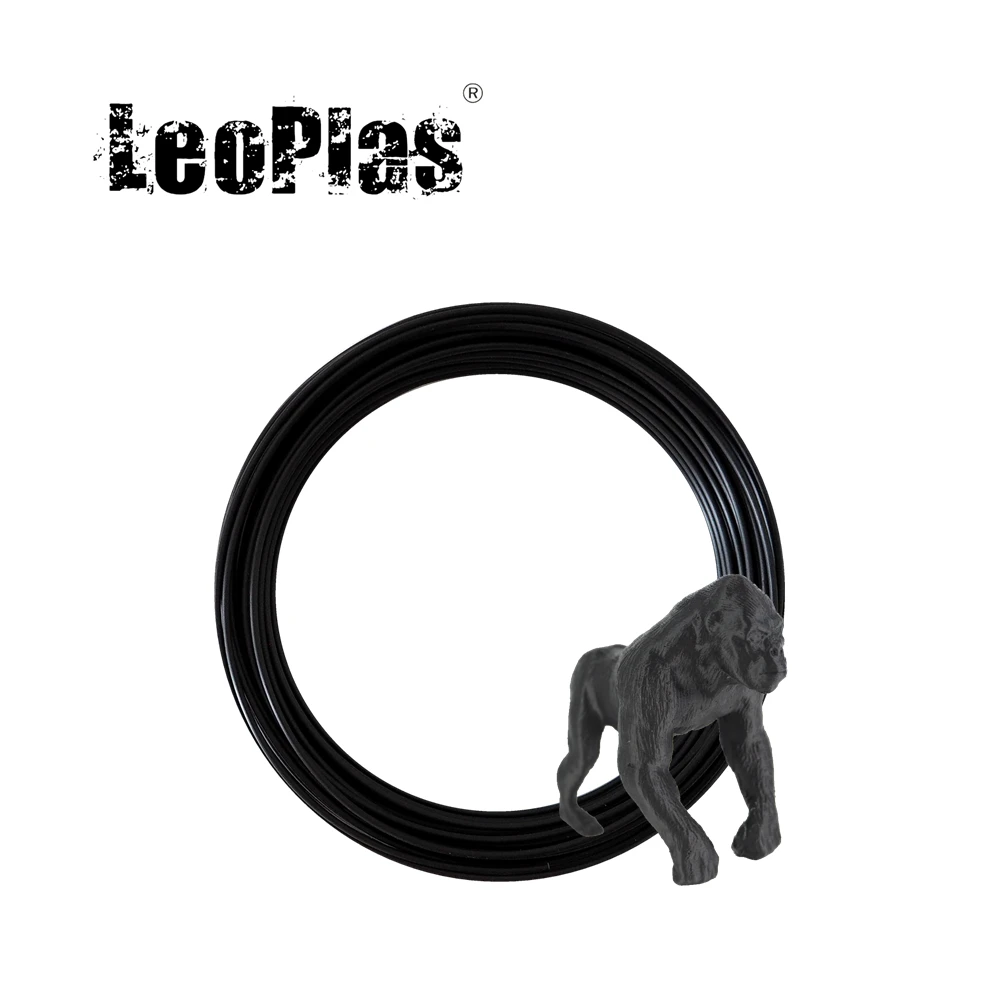 LeoPlas Carbon Fiber PLA Filament 1.75mm 10 and 20 Meters Sample For 3D Printer Consumables Printing Supplies Plastic Material