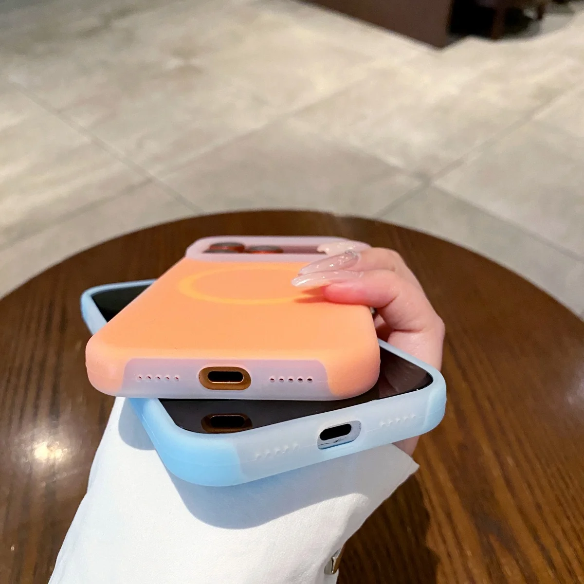 Luxury Jelly Liquid Silicone Magnetic phone Case For iPhone 17 16 15Pro Max Support wireless charging Slim Matte Cover view 4