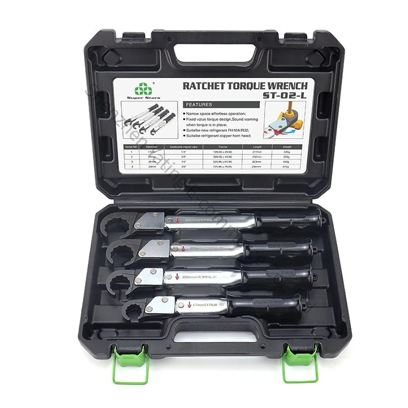 

Ratchet Torque Wrench ST-02L High-precision Open Type Auto Repair Wrench Air Conditioning Maintenance Tool