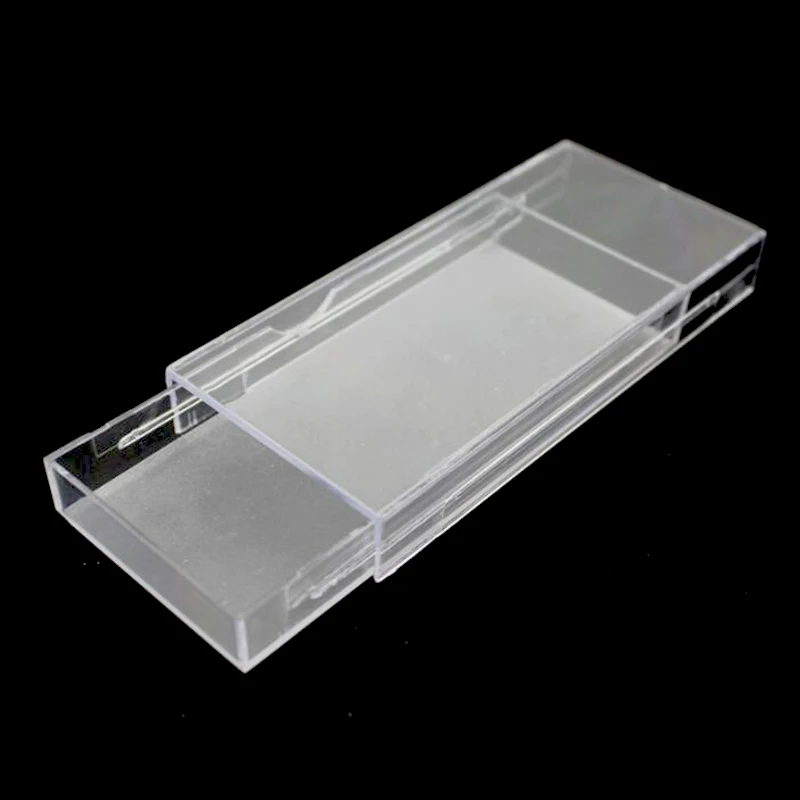 20pcs Acrylic Eyelashes Packing Box Slip Opening Drawer Design Eyelash Storage Box Cosmetic Eyelashes Empty Case Organizer