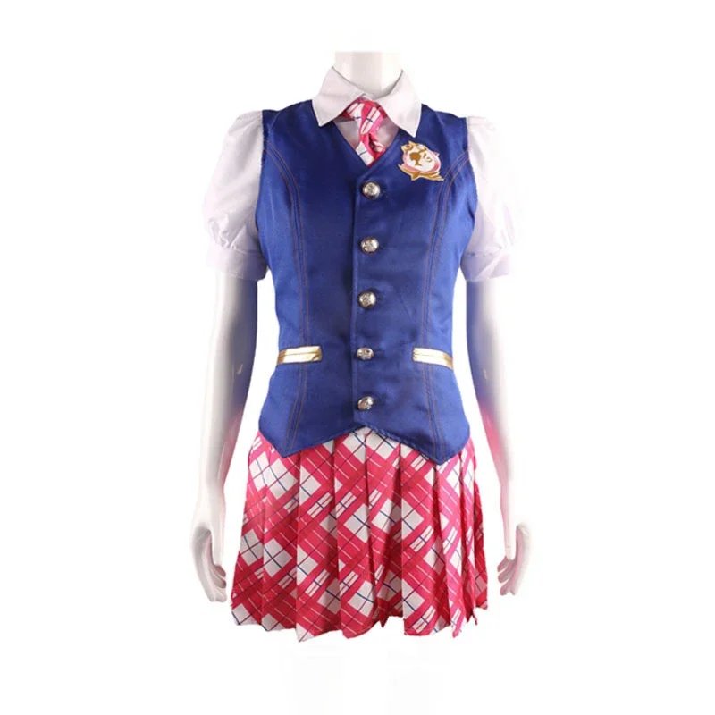 باربي الأميرة تأثيري زي للنساء ، زي أنيمي ، بدلة علوية وتنورة ، مدرسة ساحرة ، ديلانسي دي وين ، طقم زي الهالوين