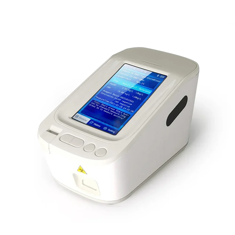 Compass 3000 4.3'Touch Screen Quantitative Detection Cardiac Markers Rapid Test Portable Fluorescence Immunoassay Analyzer