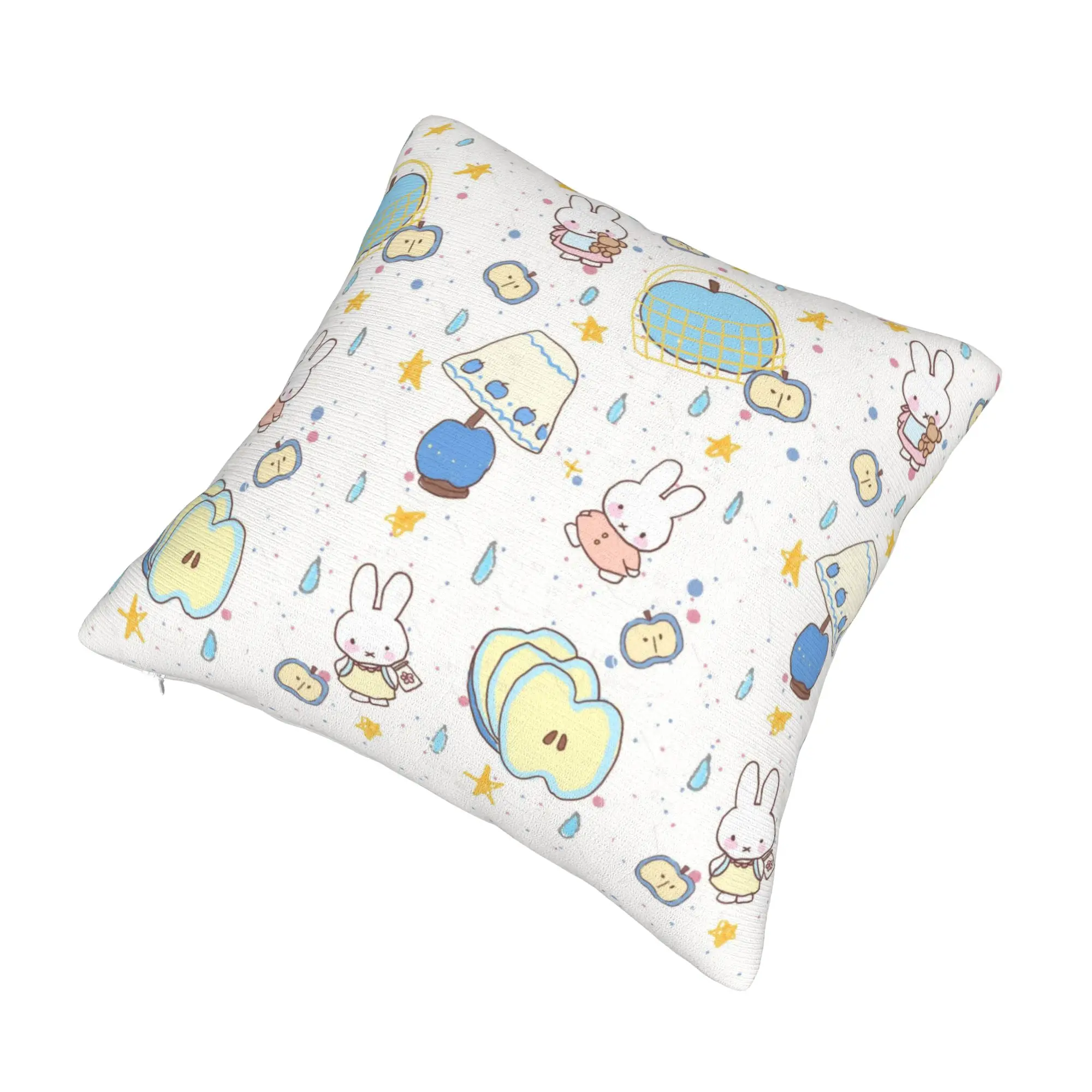Fashion M-Miffy Cartoon Cushion Covers 45x45cm Velvet  Throw Pillow for Car Square Pillowcase Home Decor