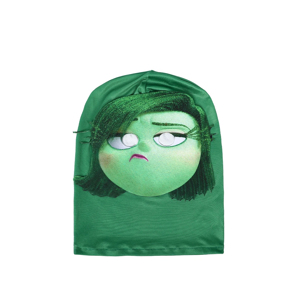 New Joy Mask 3D stampato maglia elastica maschera a pieno facciale per uomo donna copricapo cosplay Disgust rabbia tristezza cappuccio cappello copricapo