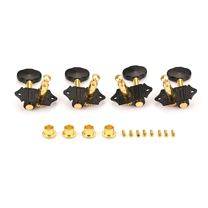 

Y67A-4X 4R4L Vintage Open Gear Ukulele 4 String Guitar Tuning Pegs Keys Tuners Machine Head Guitar Accessory