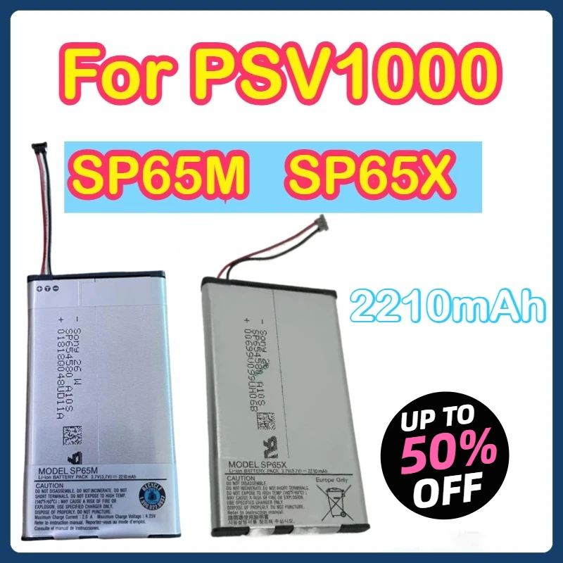 

2210mAh PSV1000 SP65M SP65X New Battery For Sony PSV1000 PSV 1000 SP65M PlayStation PS VITA Gamepad PCH-1001 PCH-1101