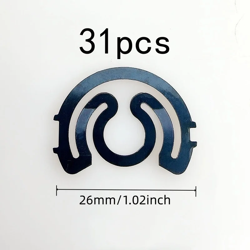 31 pcs 26mm Anti-Thread Jam Spring with Durable Elastic Metal, ideal for Garment Factory Machine and Garment Factory Machine