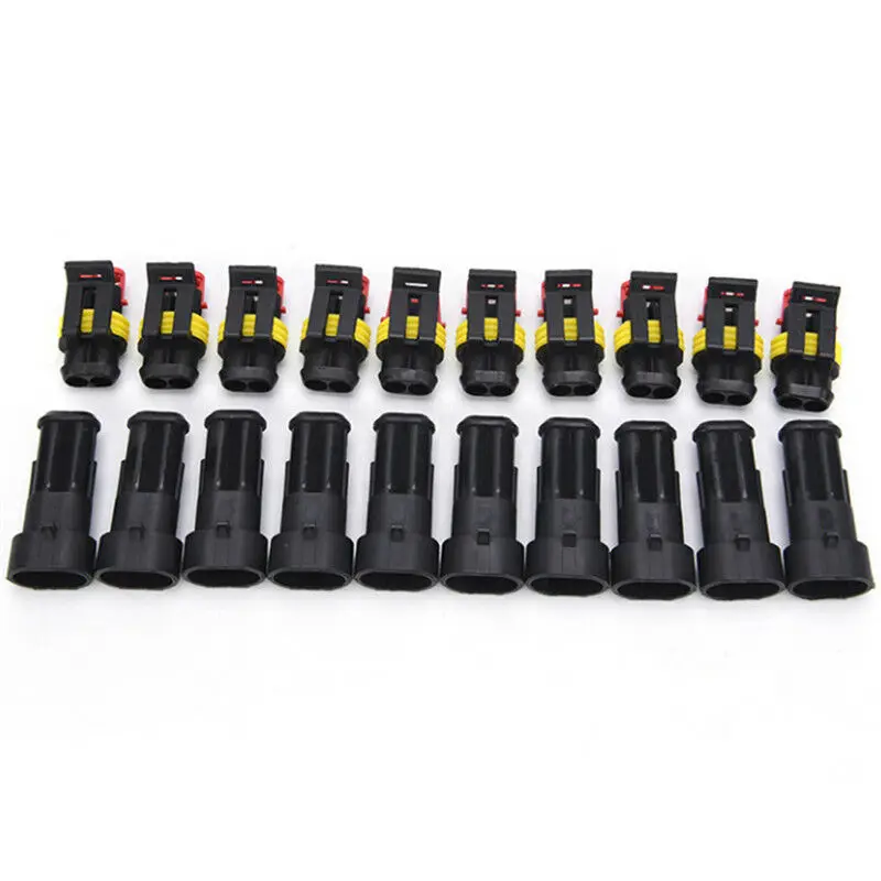 Wire AWG Marine Male female Truck Black Electrical Connectors Accessory Car Waterproof For motorcycle Scooter for durable