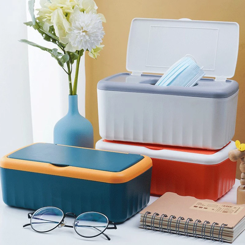 Newly Desktop Tissue Box Modern Dustproof Wet Wipes Dispenser Holder Tissue Wipe Container Napkin Organizer Mask Boxs 1pc